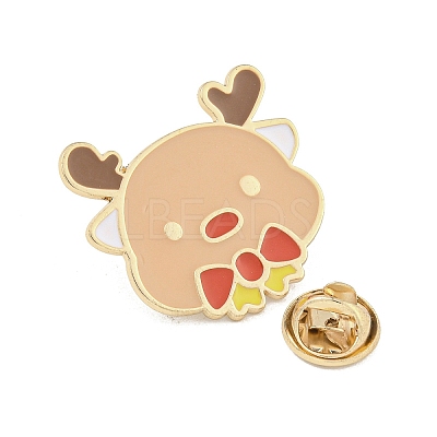 Christmas Theme Cartoon Alloy Brooches JEWB-A025-01B-1