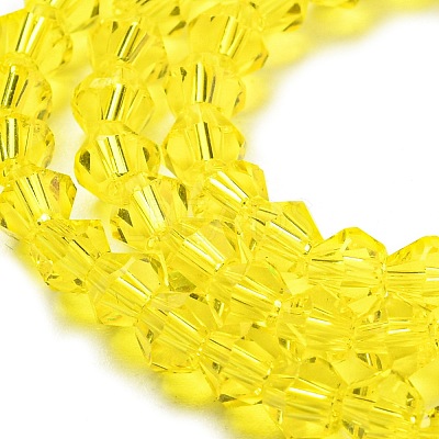Transparent Glass Beads Strands GLAA-F029-4mm-21-1