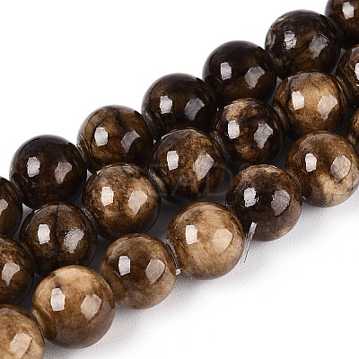 Natural Persian Jade Beads Strands G-A255-A02-01E-1