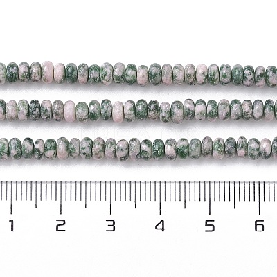 Natural Green Spot Jasper Beads Strands G-H292-A18-02-1