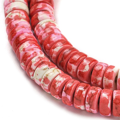 Baking Paint Synthetic Turquoise Beads Strands G-H060-02B-12-1