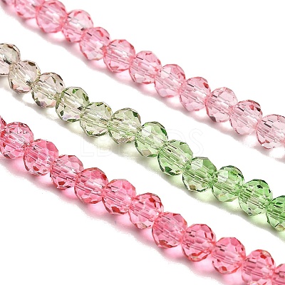 Transparent Painted Glass Beads Strands DGLA-A034-T3mm-A18-1