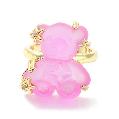 Resin Rings RJEW-E077-08G-1