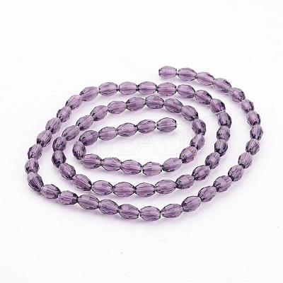 Glass Beads Strands GC4X6MMC03Y-1