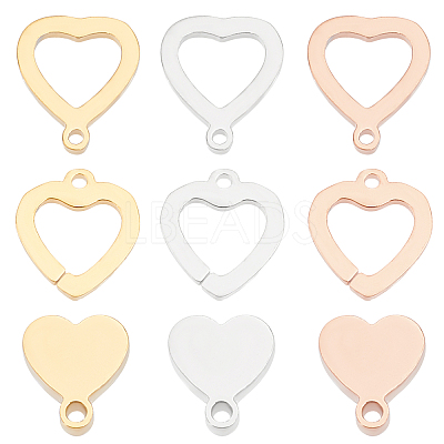 304 Stainless Steel Stamping Blank Tag Charms STAS-UN0014-04-1