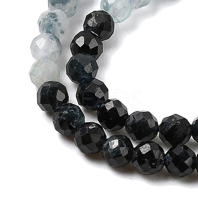Natural Blue Tourmaline Beads Strands G-G294-A02-3mm-1
