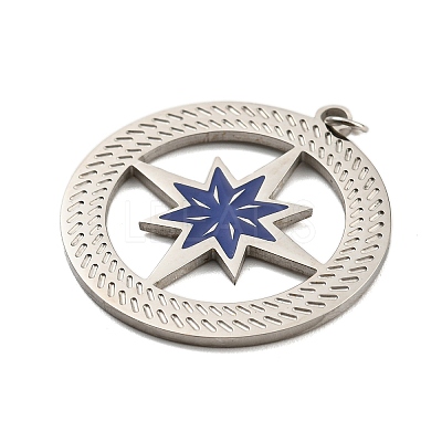 304 Stainless Steel Pendants STAS-O003-11P-1