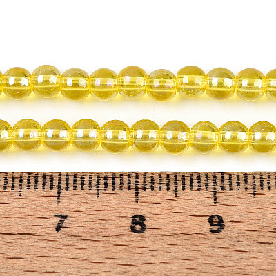 Electroplate Transparent Glass Beads Strands LS-GLAA-T032-T4mm-AB12-A-1