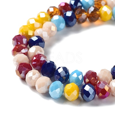 Glass Beads Strands EGLA-A034-M8mm-30-1
