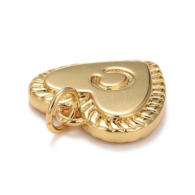 Rack Plating Real 18K Gold Plated Brass Pendants KK-E260-01G-C-1