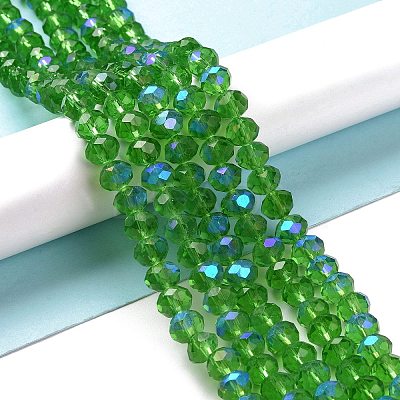 Electroplate Glass Beads Strands EGLA-A034-T6mm-L08-1