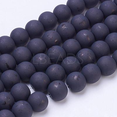 Baking Paint Transparent Glass Bead Strands GLAA-S031-10mm-38-1