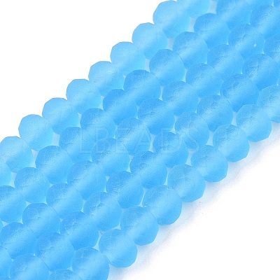 Transparent Glass Beads Strands EGLA-A044-T4mm-MD08-1