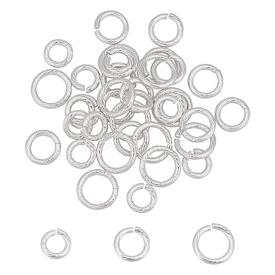 36Pcs 3 Style 304 Stainless Steel Open Jump Rings STAS-UN0027-84-1