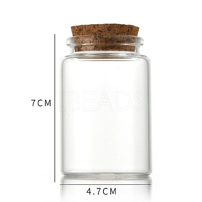 Glass Bottle CON-WH0085-73C-1