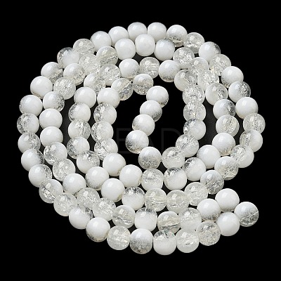 Crackle Glass Beads Strands GLAA-U001-8mm-07-1