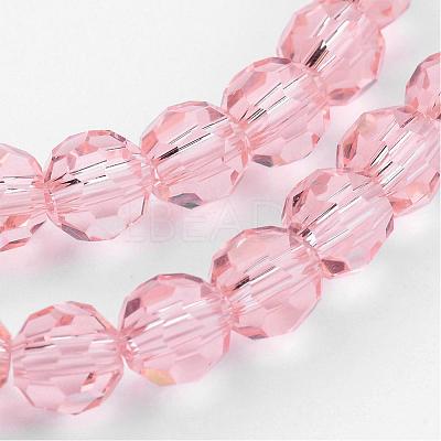 Transparent Glass Bead Strands GLAA-G013-8mm-87-1