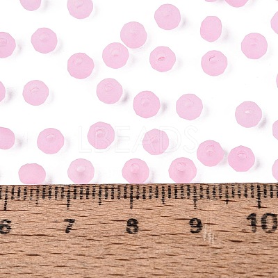 FGB Frosted Transparent Glass Seed Beads SEED-N013-04A-05-1