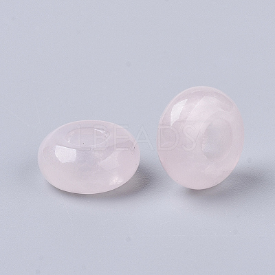 Natural Rose Quartz European Beads X-G-Q503-18-1