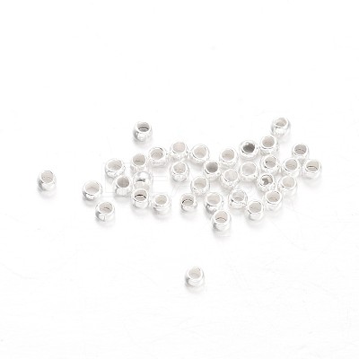 Rondelle Brass Crimp Beads KK-L134-33S-01-1