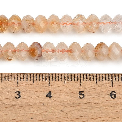 Heated Natural Citrine Beads Strands GG-CBA41EF-B01-6x4mm-1
