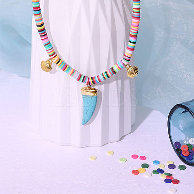 Handmade Polymer Clay Beads X-CLAY-R067-8.0mm-14-1