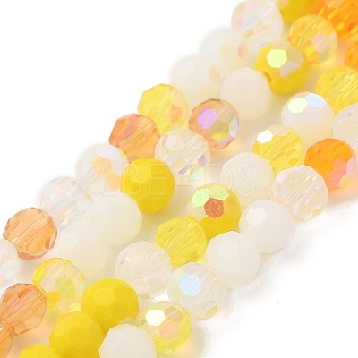 Electroplate Glass Beads Strands X1-EGLA-P048-A07-1