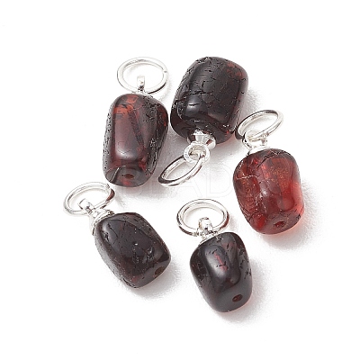 Natural Amber Pendants PALLOY-JF05375-02-1