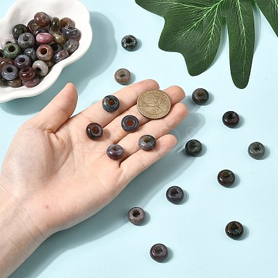 Natural Indian Agate European Large Hole Beads LS-G-Q442-02-1