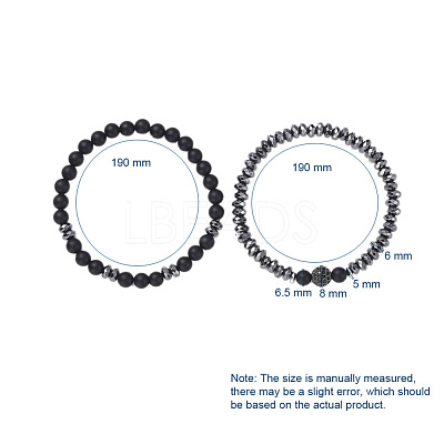 Stretch Bracelet Sets BJEW-JB05030-1