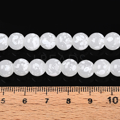Baking Paint Glass Beads X1-DGLA-N015-8mm-01-1