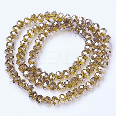 Electroplate Glass Beads Strands EGLA-A034-T1mm-A12-1