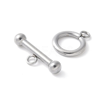 304 Stainless Steel Toggle Clasps STAS-Z124-01A-P-1