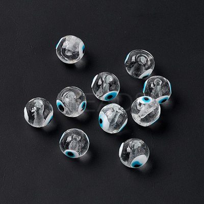 Handmade Evil Eye Lampwork Beads LAMP-F025-03F-1
