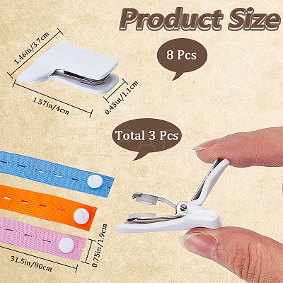 3Pcs 3 Colors Polyester Clothes Organizer Elastic Bands FIND-CN0001-68B-1