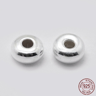 925 Sterling Silver Spacer Beads STER-L063-08A-S-1