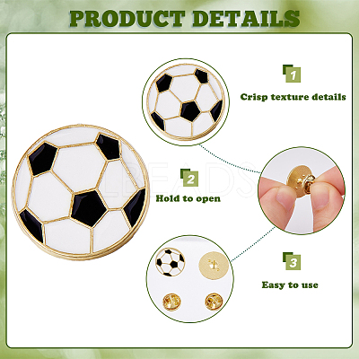 16Pcs Sport Enamel Pins JEWB-DC0001-24B-1