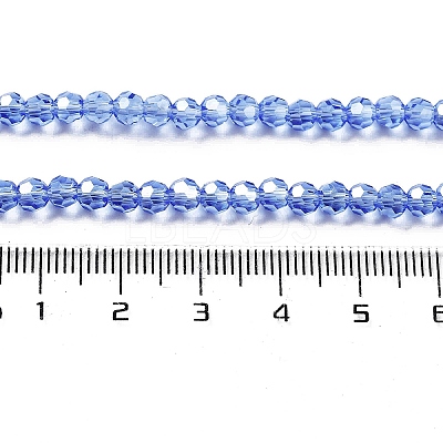 Electroplate Transparent Glass Beads Strands EGLA-A035-T4mm-A14-1
