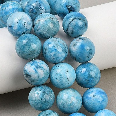 Natural Gemstone Hemimorphite Round Beads Strands G-L145-14mm-01-1