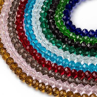 Glass Beads Strands EGLA-X0007-01A-8mm-1
