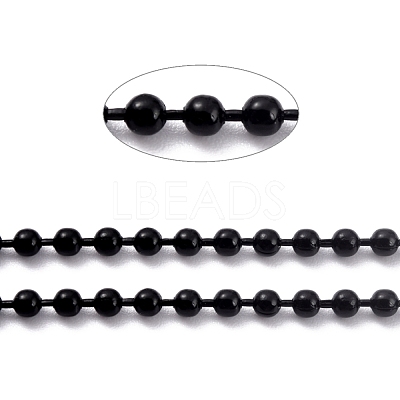 Handmade Brass Ball Chains KK-J276-16B-P01-1