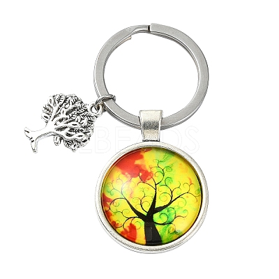 Alloy Glass Keychains KEYC-YW00008-12-1