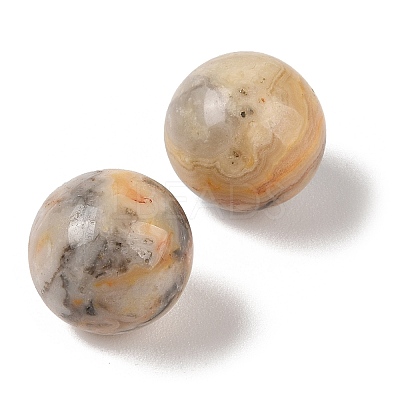 Natural Crazy Agate No Hole Sphere Beads G-K353-04D-34-1
