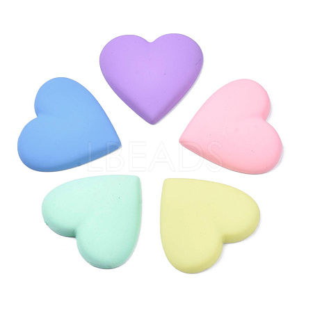Opaque Spray Painted Acrylic Cabochons ACRP-S679-M3-1