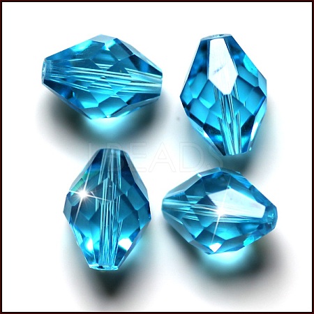 Imitation Austrian Crystal Beads SWAR-F054-9x6mm-10-1