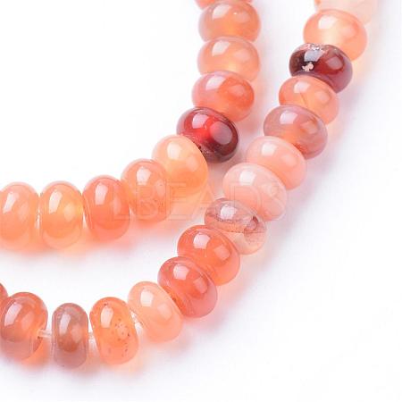 Natural Carnelian Bead Strands G-R403-4x6-16-1