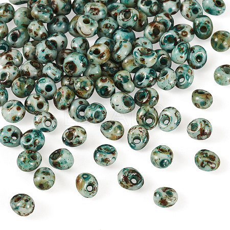 Picasso Glass Seed Beads SEED-TADJ0001-05B-1