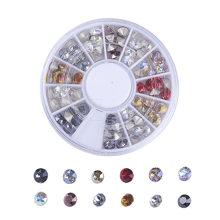 K9 Glass Rhinestone Cabochons GGLA-X0007-01-5.3mm-1