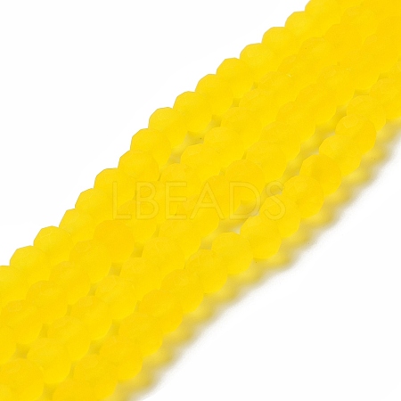 Transparent Glass Beads Strands X-EGLA-A034-T4mm-MD17-1