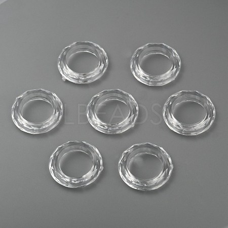 Transparent Acrylic Beads X-PL671Y-1-1